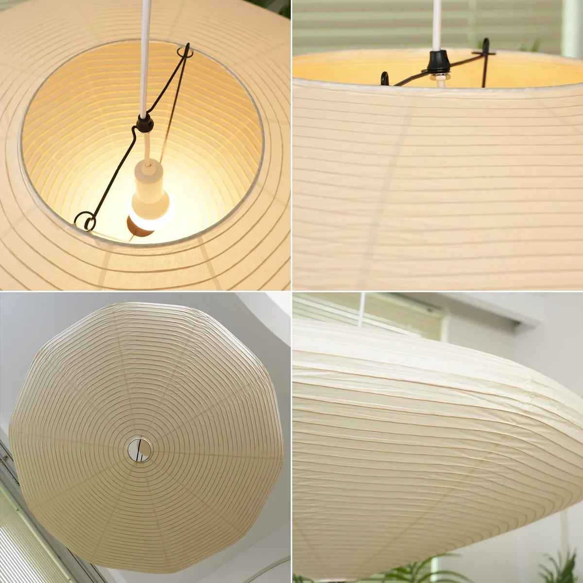 Akari Paper 26A / 21A / 15A Iron Pendant Light – Iron detail 39