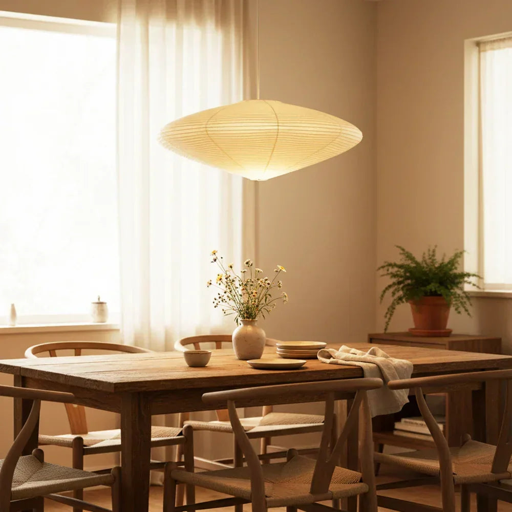 Akari Paper 26A / 21A / 15A Iron Pendant Light – Iron detail 11