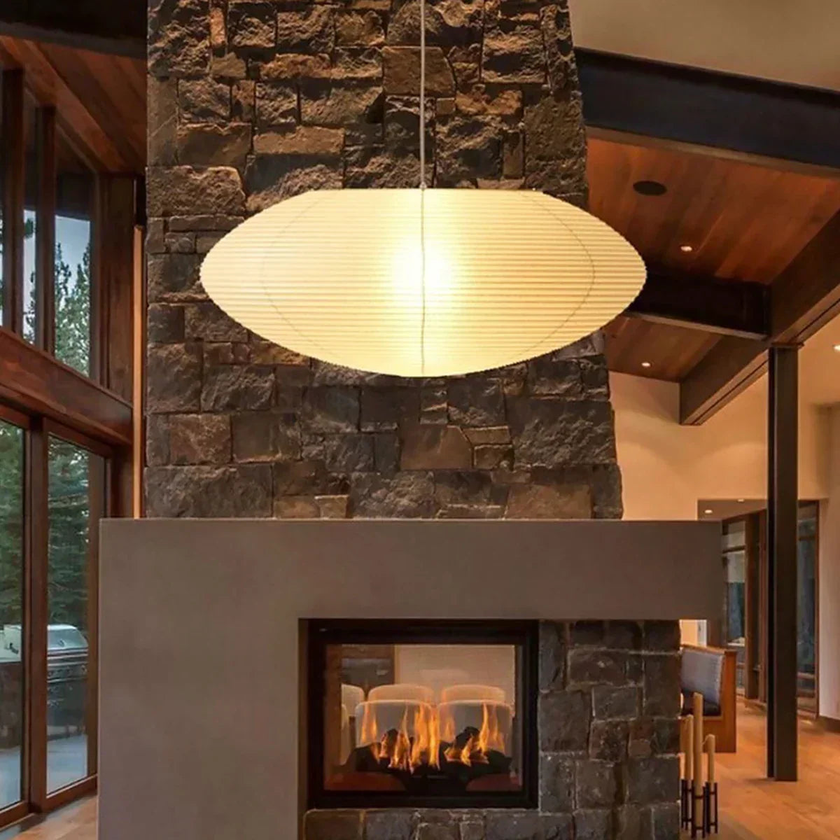 Akari Paper 26A / 21A / 15A Iron Pendant Light – Iron detail 10