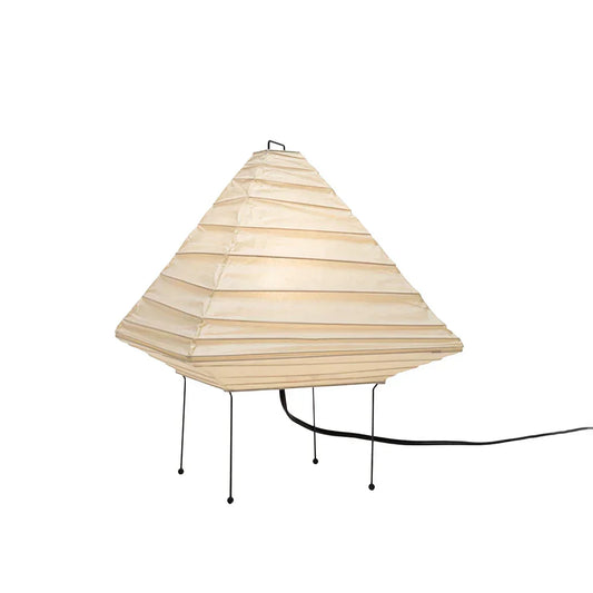 Akari Triangle Paper 5X Steel Table Lamp