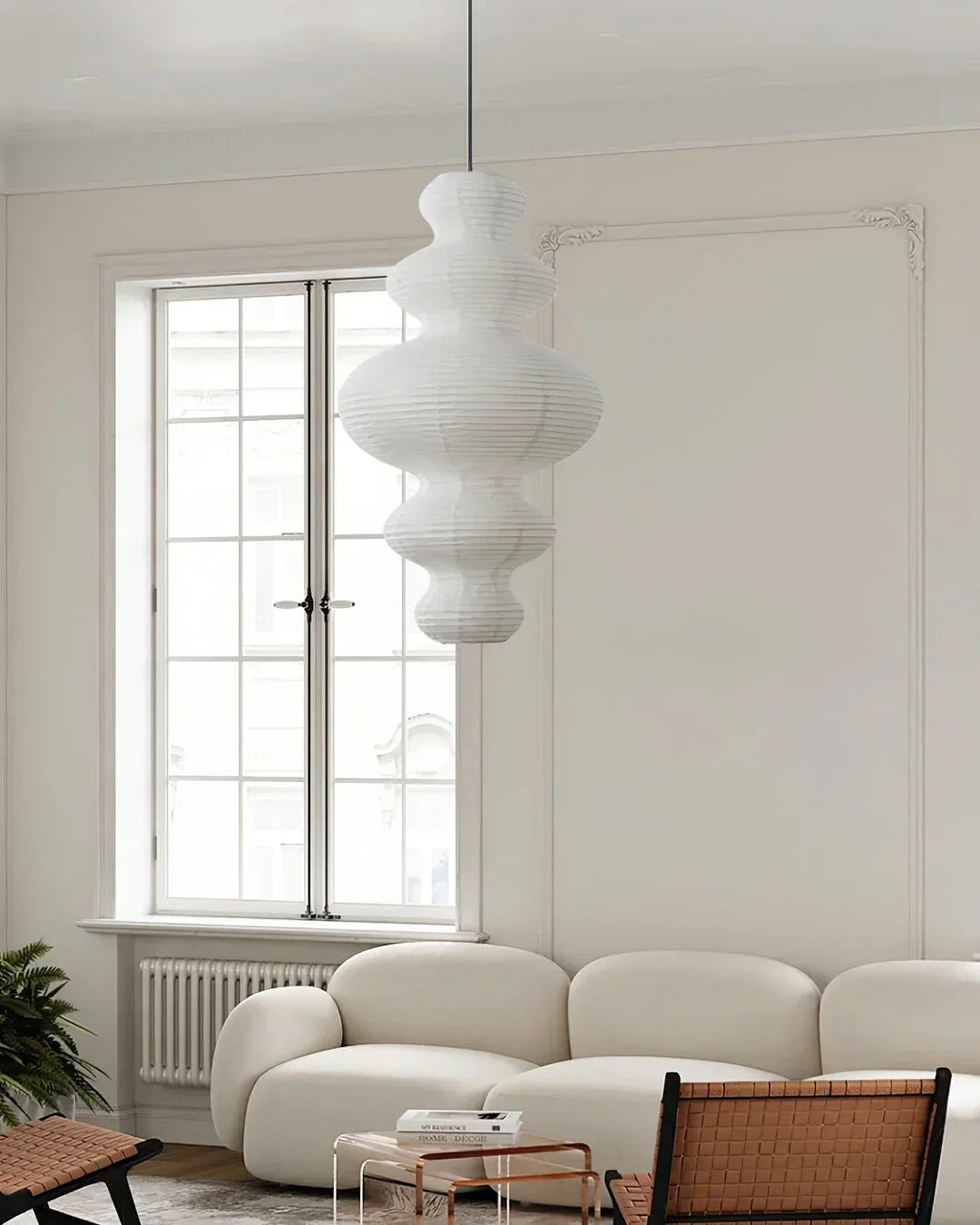 Akari Tornado Paper Juni Steel Pendant Lamp – Steel detail 10