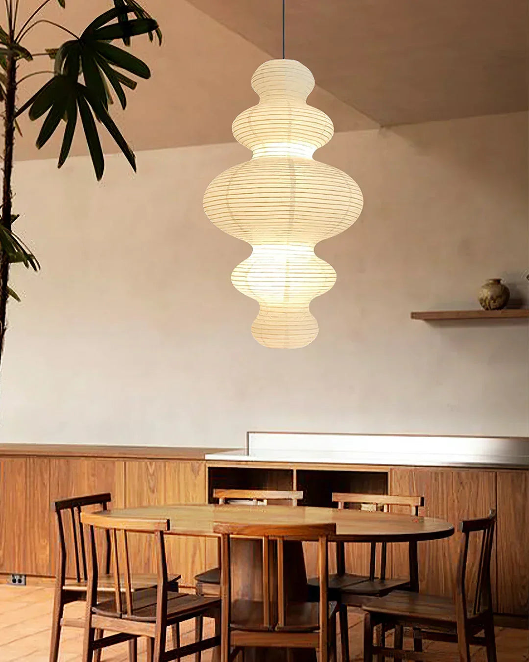 Akari Tornado Paper Juni Steel Pendant Lamp – Steel detail 4