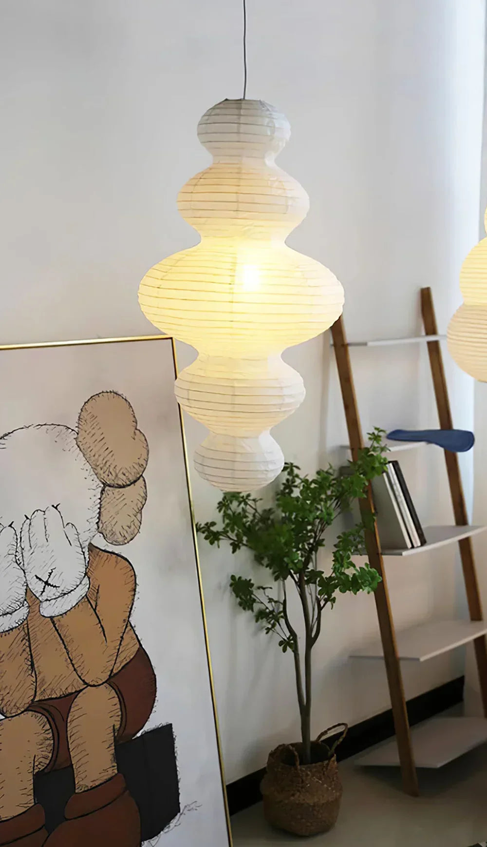 Akari Tornado Paper Juni Steel Pendant Lamp – Steel detail 14