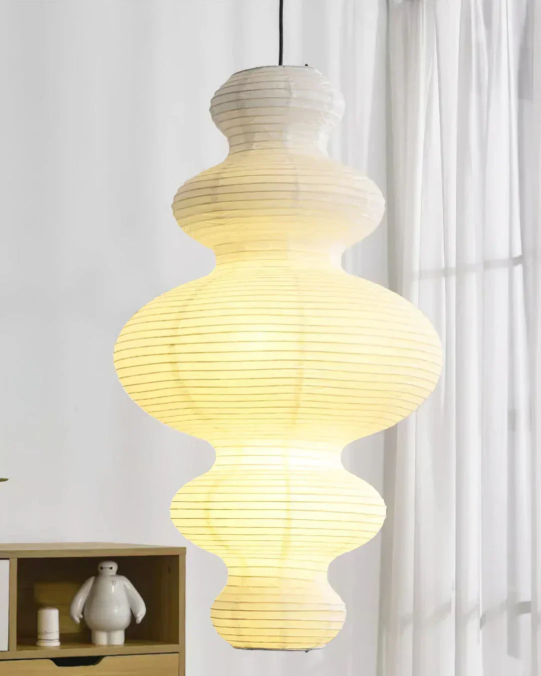 Akari Tornado Paper Juni Steel Pendant Lamp – Steel detail 18