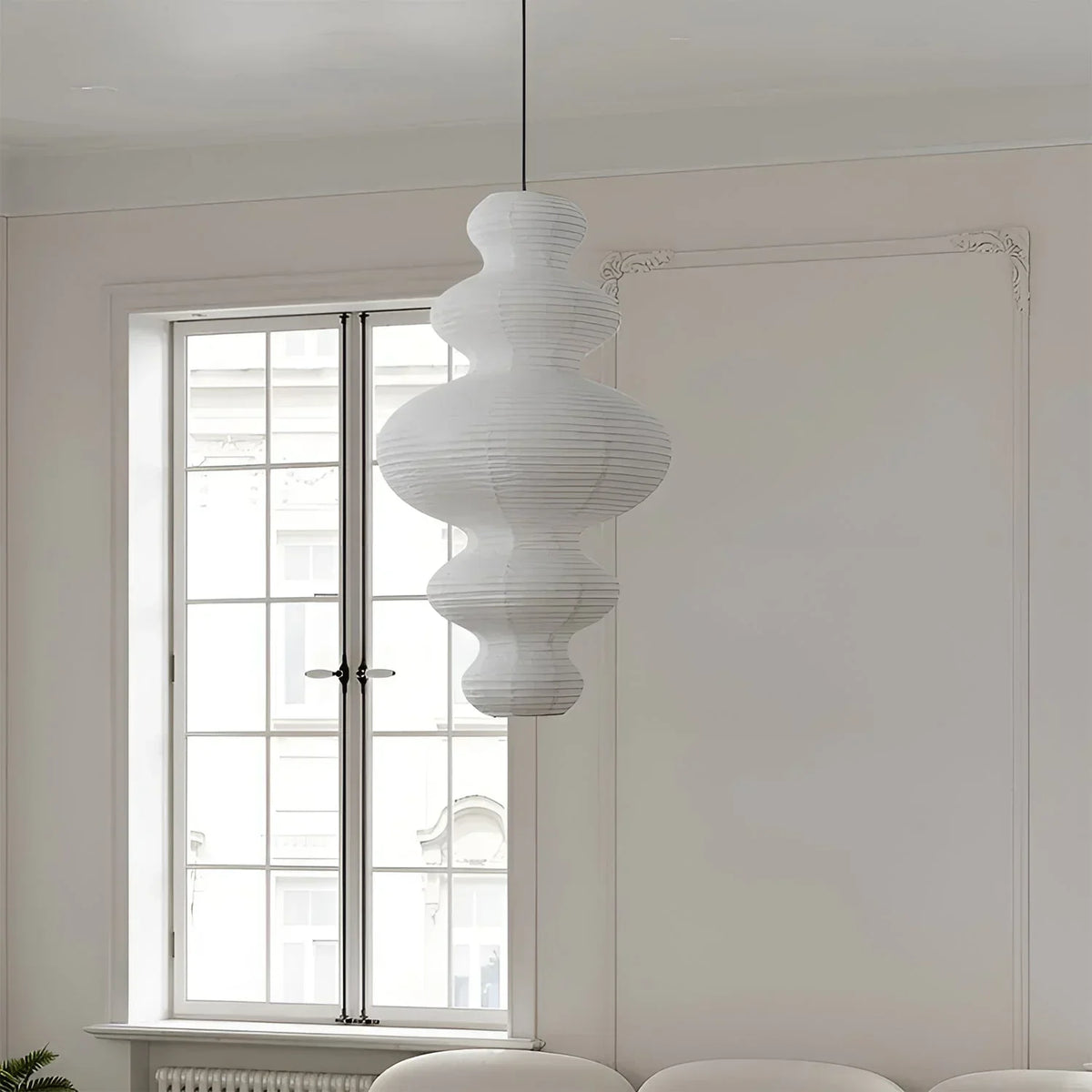 Akari Tornado Paper Juni Steel Pendant Lamp – Steel detail 15