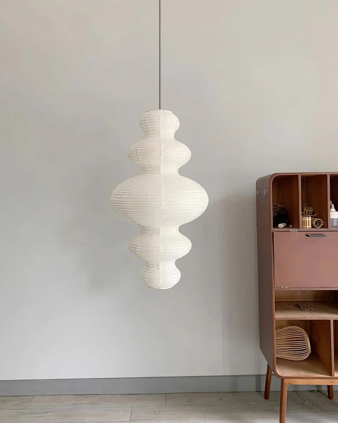 Akari Tornado Paper Juni Steel Pendant Lamp – Steel detail 12