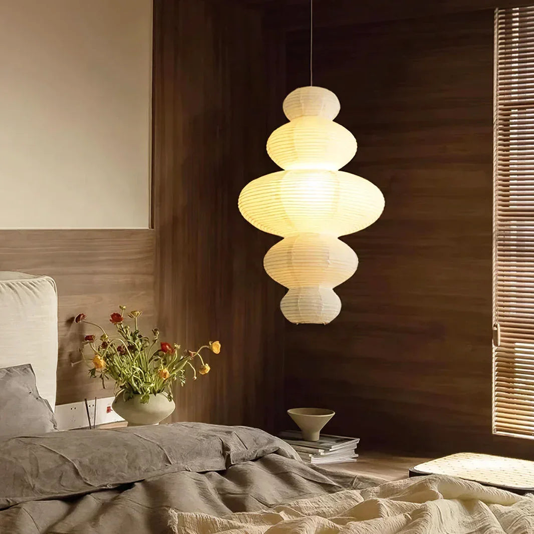 Akari Tornado Paper Juni Steel Pendant Lamp – Steel detail 21