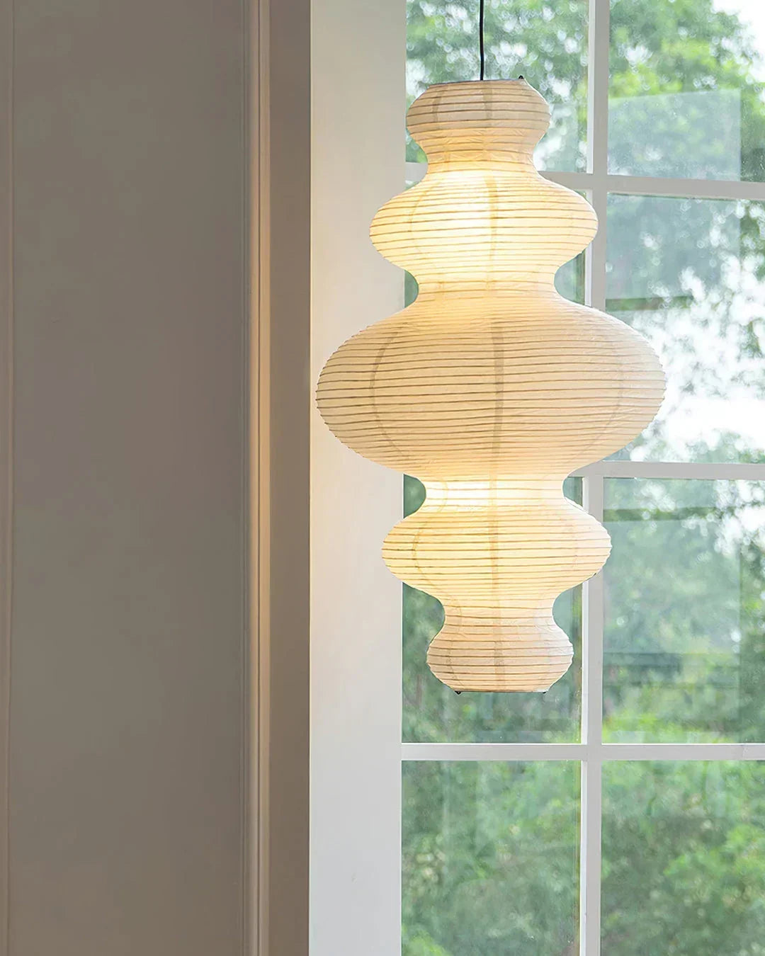Akari Tornado Paper Juni Steel Pendant Lamp – Steel detail 22
