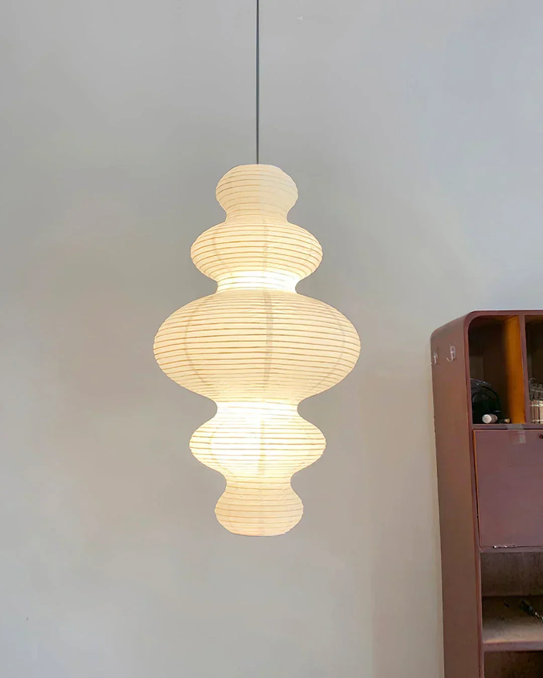 Akari Tornado Paper Juni Steel Pendant Lamp – Steel detail 9