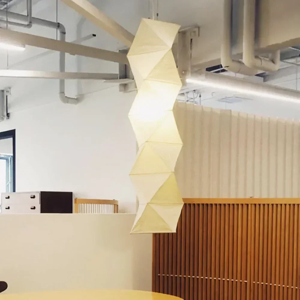 Akari Rhombus Origami L8 Steel Pendant Light – Steel detail 2