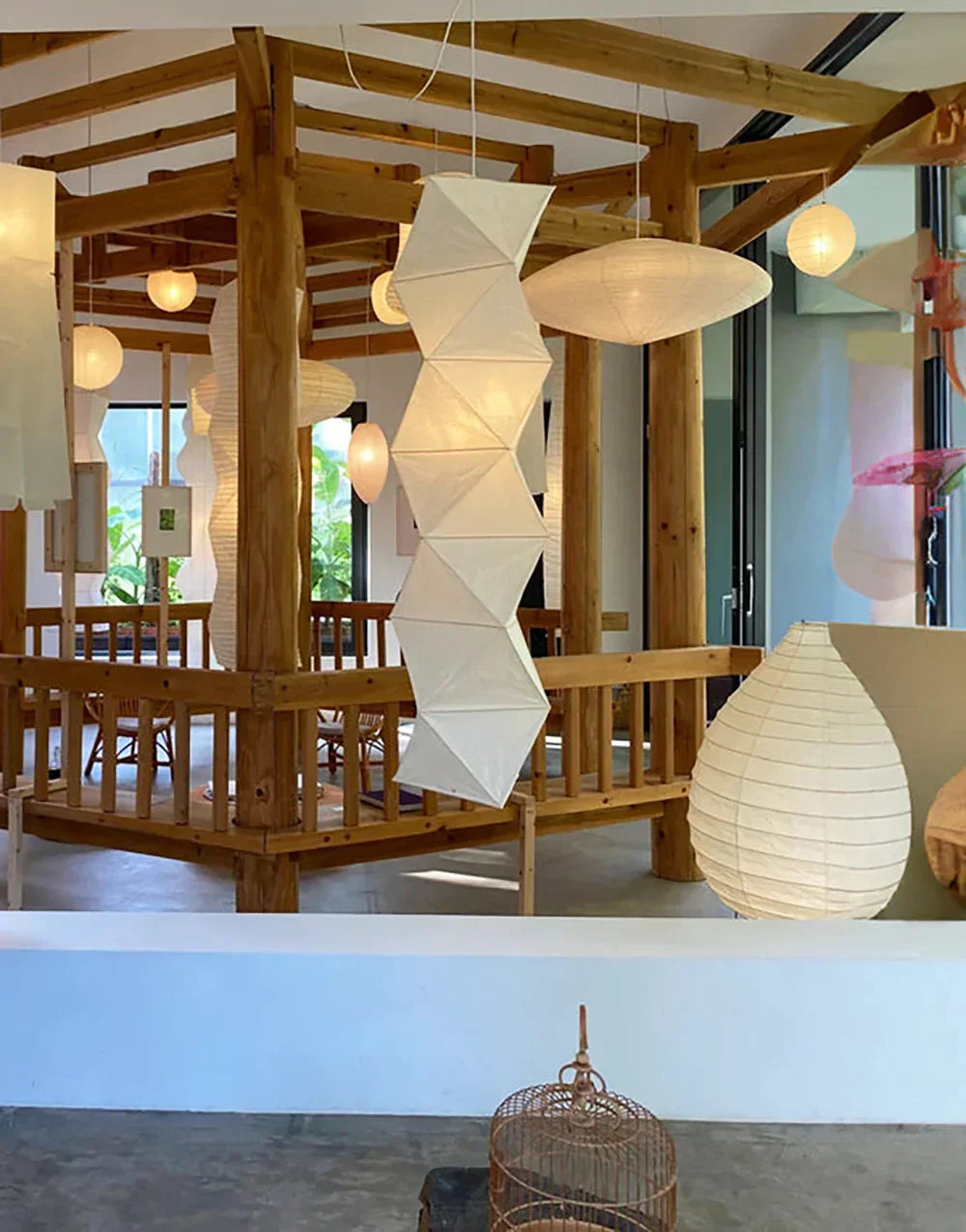 Akari Rhombus Origami L8 Steel Pendant Light – Steel detail 3