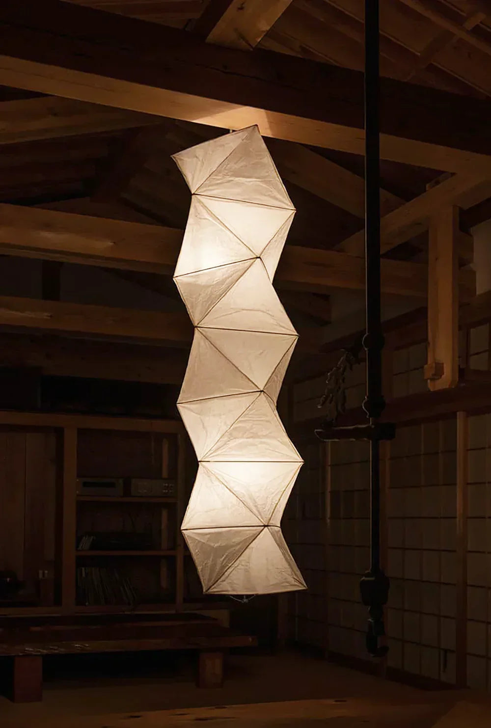 Akari Rhombus Origami L8 Steel Pendant Light – Steel detail 5