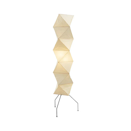 Akari Rhombus Origami UF4-L8 Iron Floor Lamp