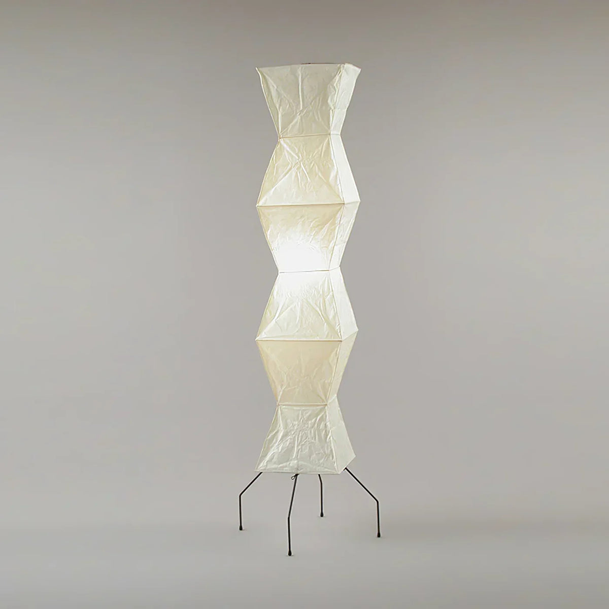 Akari Hourglass Paper UF4-L9 Steel Floor Lamp – Steel detail 14
