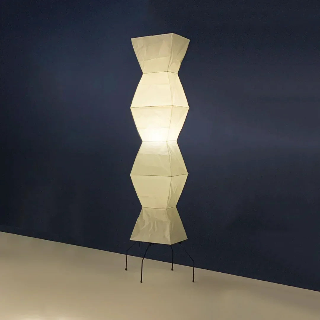 Akari Hourglass Paper UF4-L9 Steel Floor Lamp – Steel detail 10