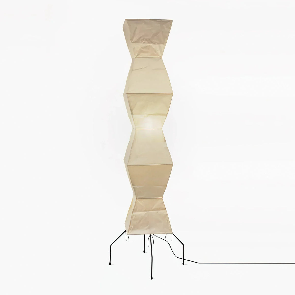 Akari Hourglass Paper UF4-L9 Steel Floor Lamp – Steel detail 15