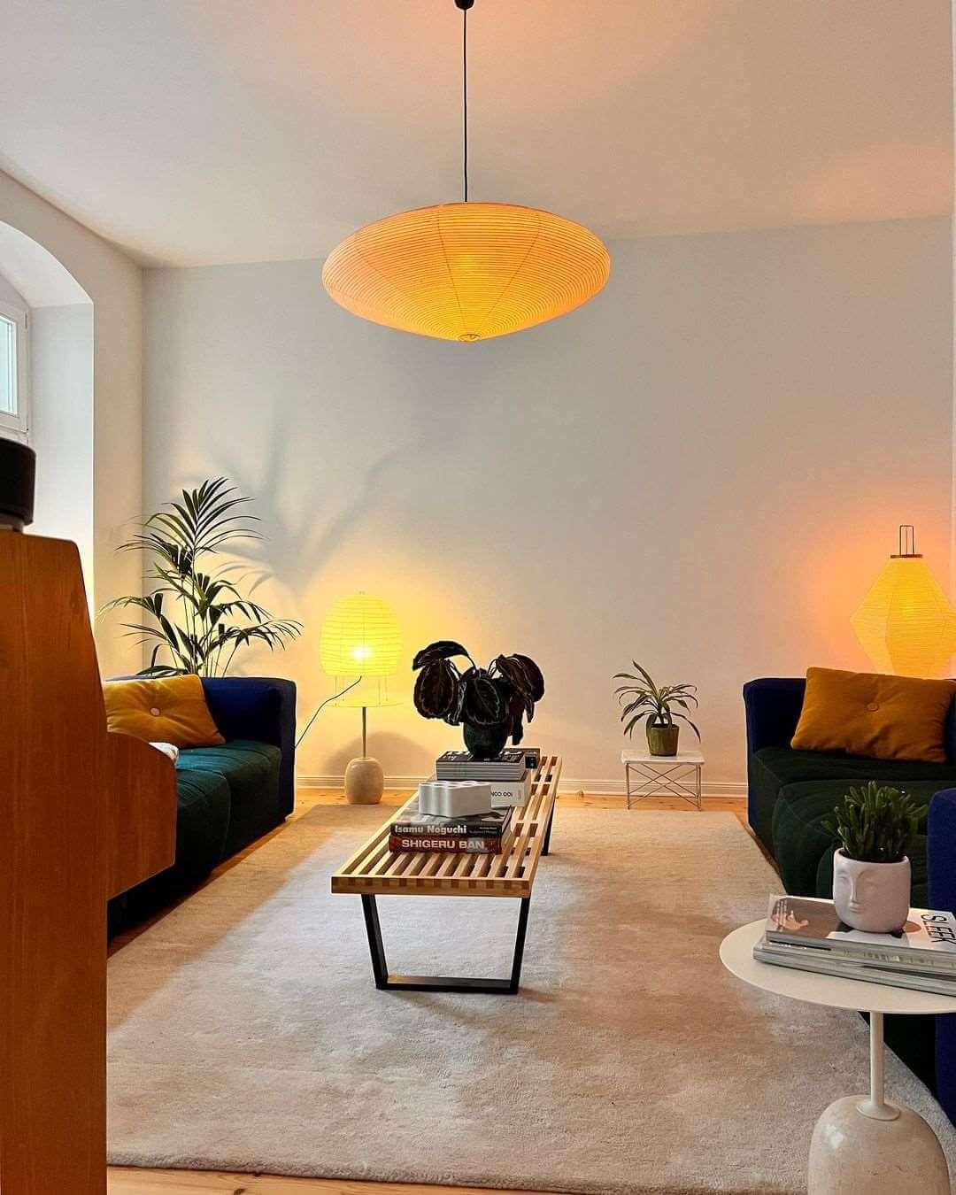 Akari Paper 26A / 21A / 15A Iron Pendant Light – Iron detail 36