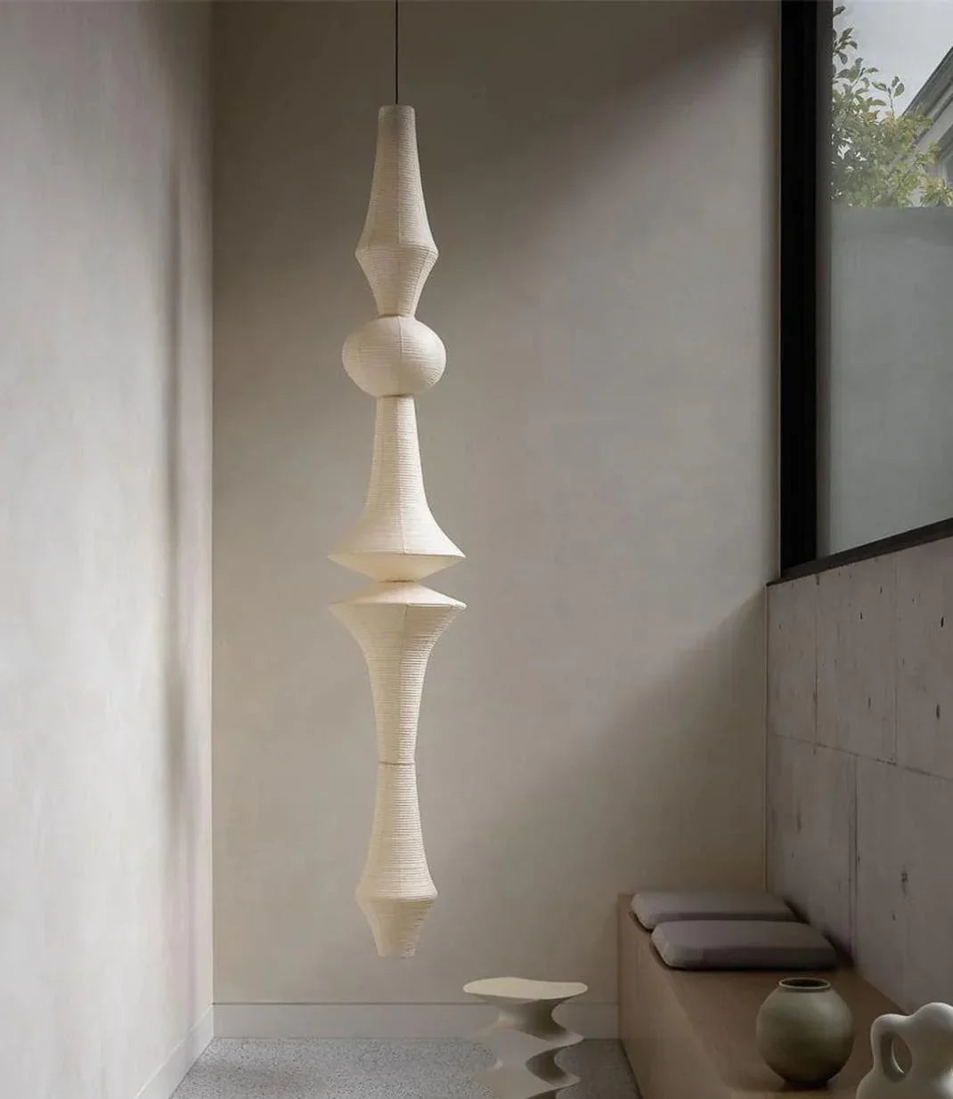 Akari E Paper Iron Pendant Light – Iron detail 8