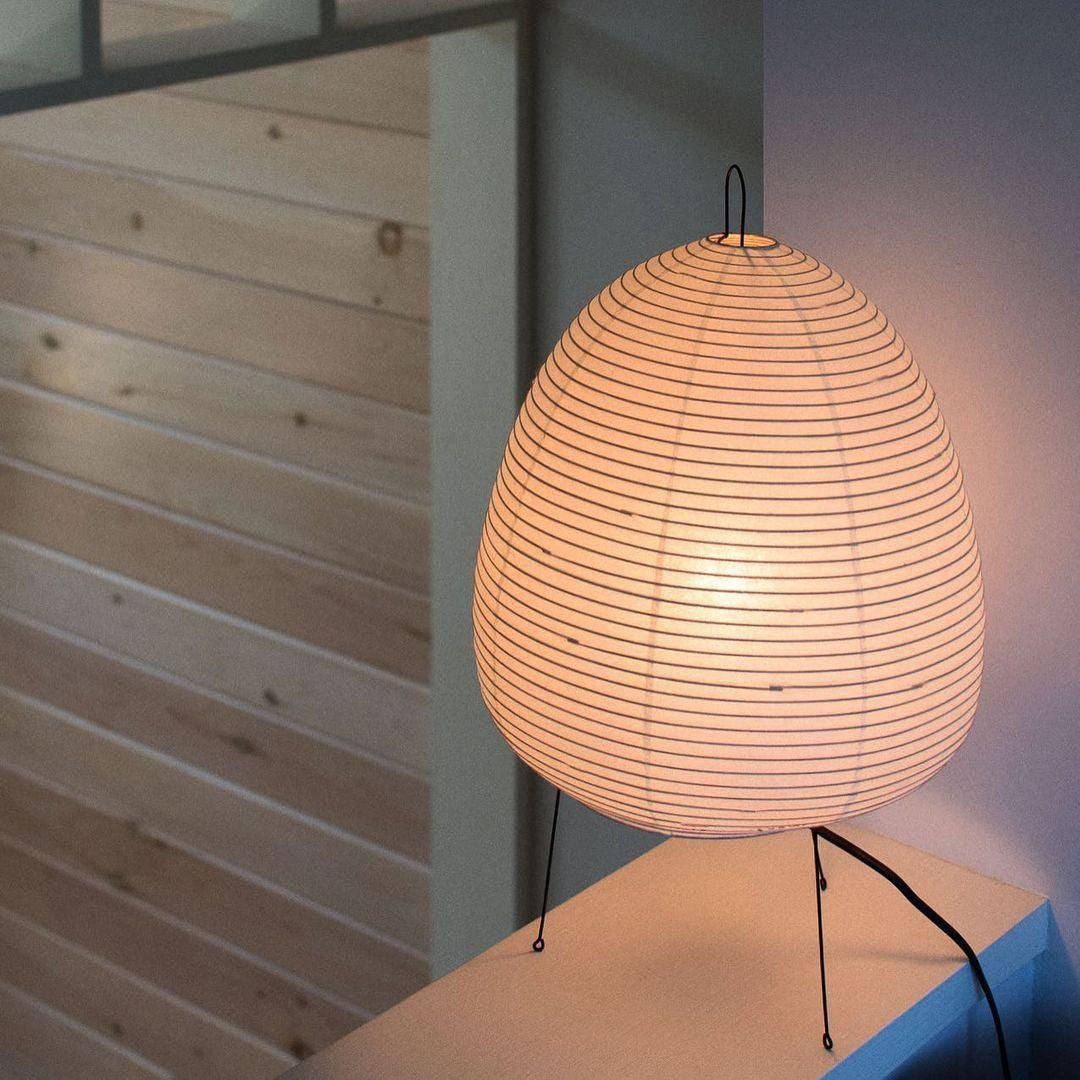 Akari Egg Shaped Paper 1A Iron Table Lamp – Iron detail 9