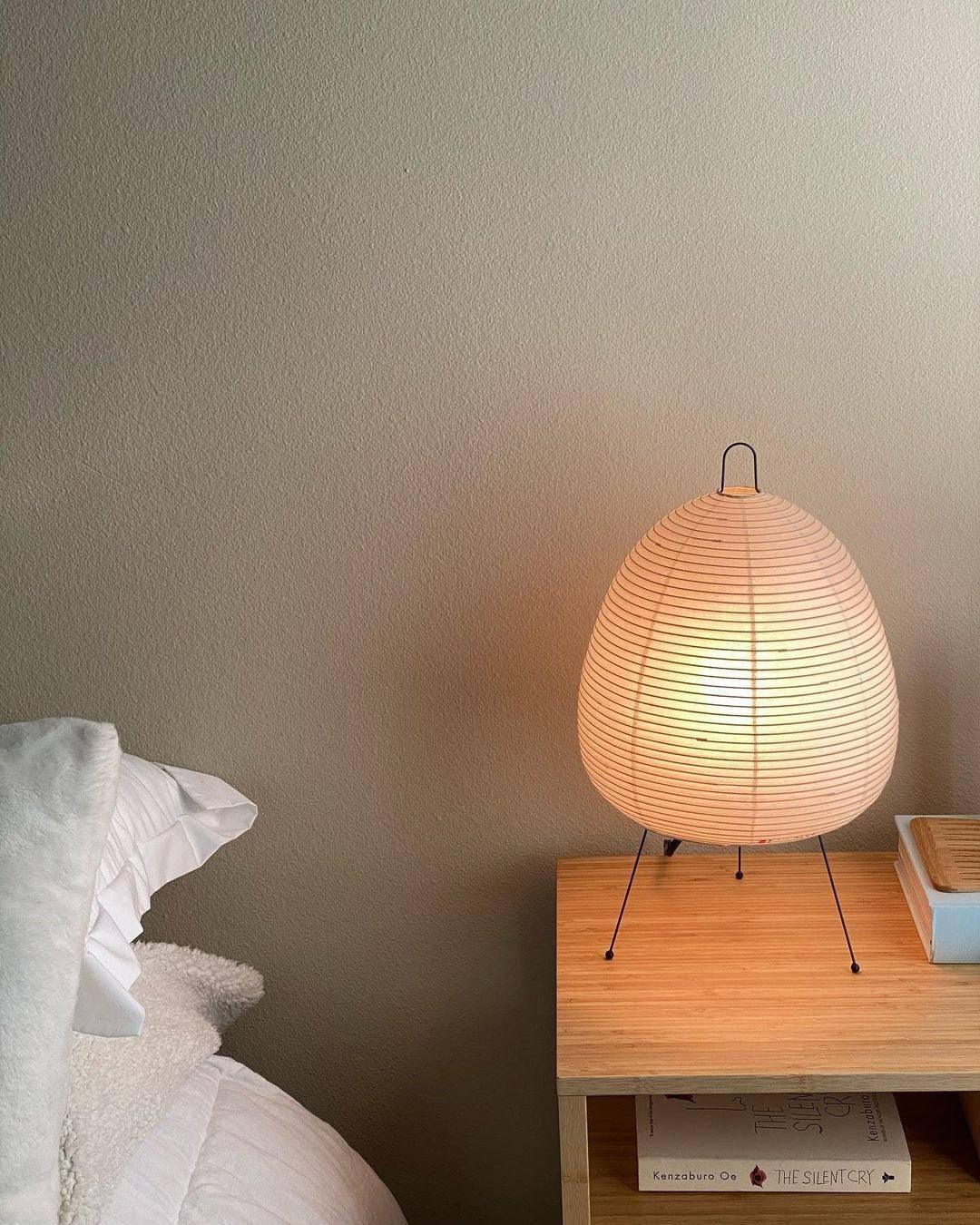 Akari Egg Shaped Paper 1A Iron Table Lamp – Iron detail 22