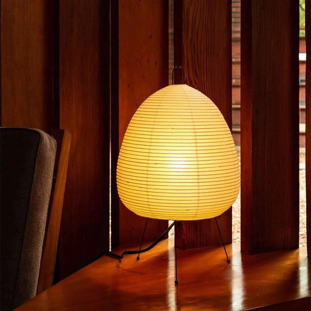 Akari Egg Shaped Paper 1A Iron Table Lamp – Iron detail 11