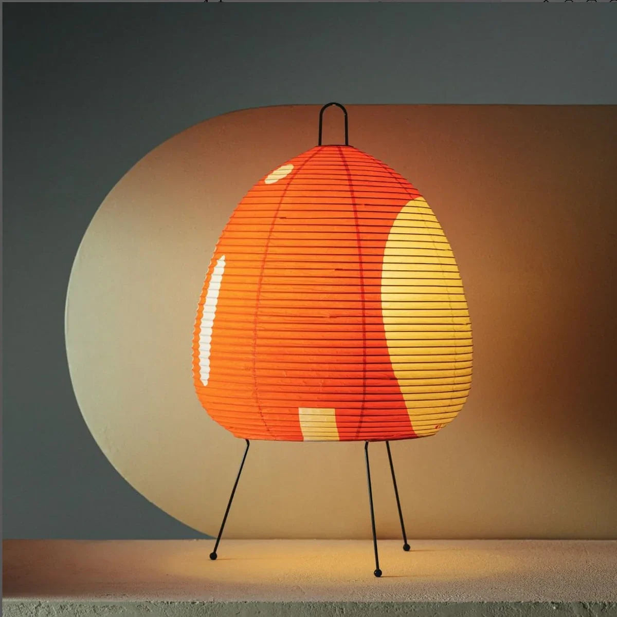 Akari Egg Shaped Paper 1A Iron Table Lamp – Iron detail 5