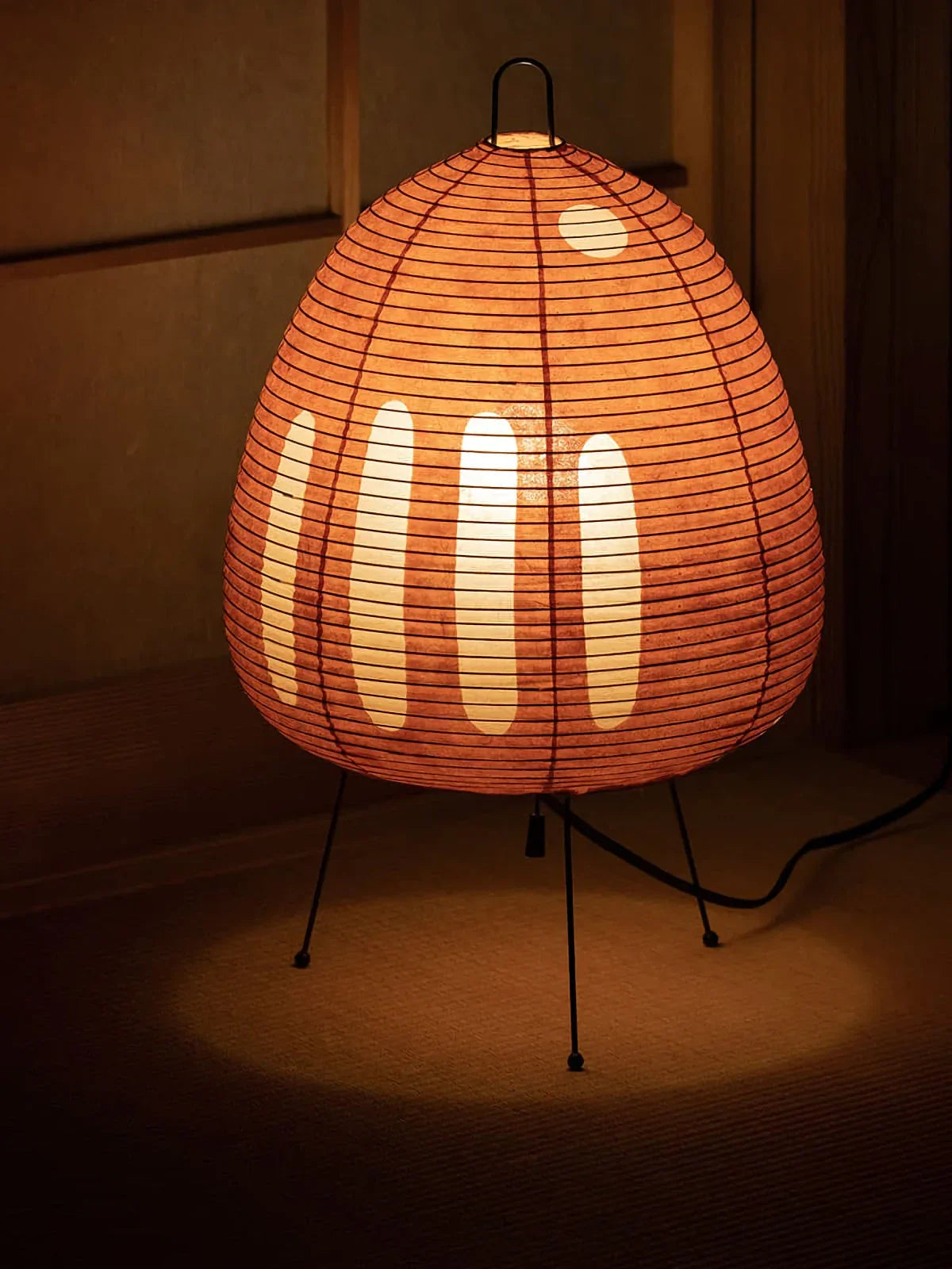 Akari Egg Shaped Paper 1A Iron Table Lamp – Iron detail 37