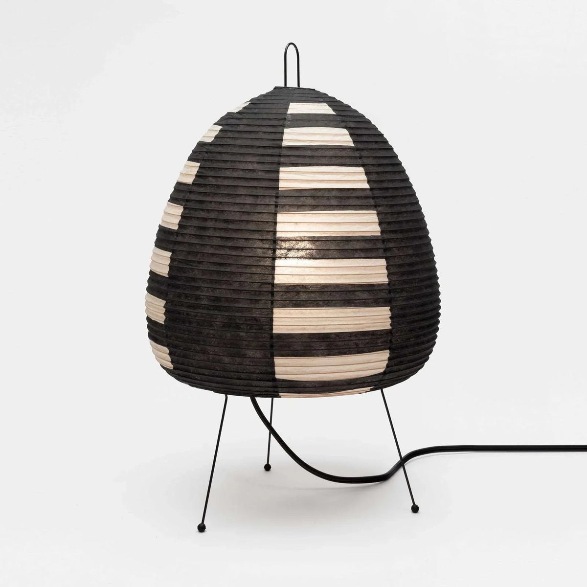 Akari Egg Shaped Paper 1A Iron Table Lamp – Iron detail 48