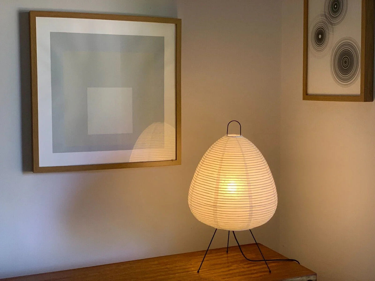 Akari Egg Shaped Paper 1A Iron Table Lamp – Iron detail 19