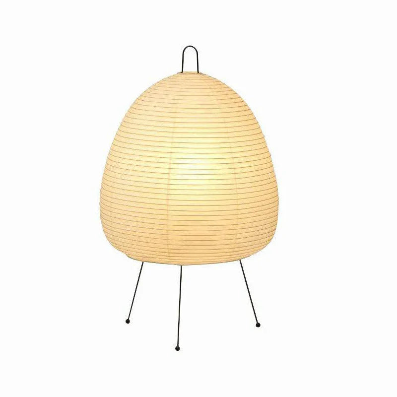 Akari Egg Shaped Paper 1A Iron Table Lamp