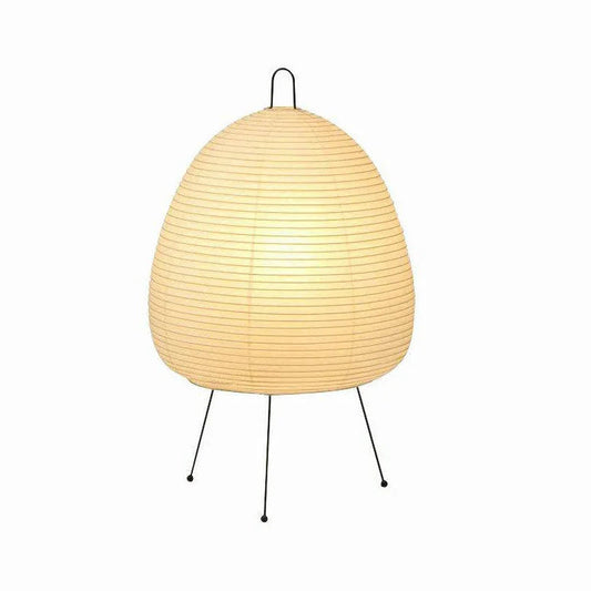 Akari Egg Shaped Paper 1A Iron Table Lamp