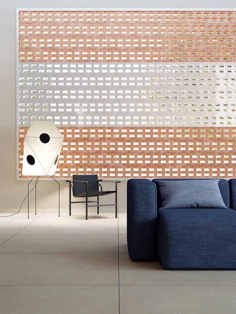 Akari Polyhedral Paper UF3-Q Iron Floor Lamp – Iron detail 37