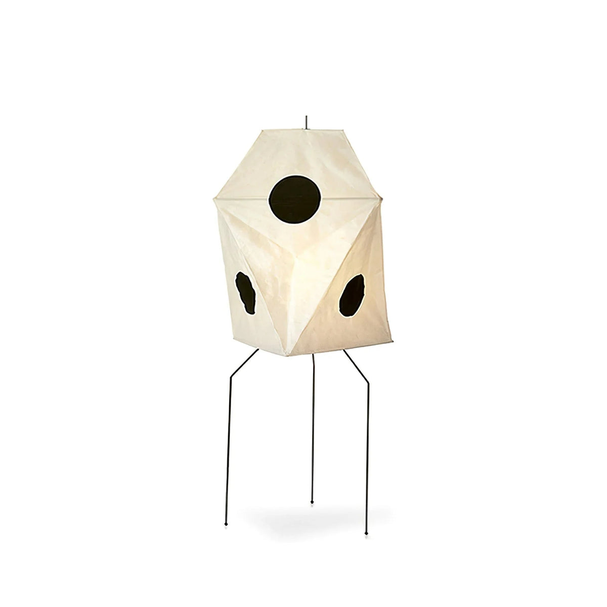 Akari Polyhedral Paper UF3-Q Iron Floor Lamp – Iron detail 39
