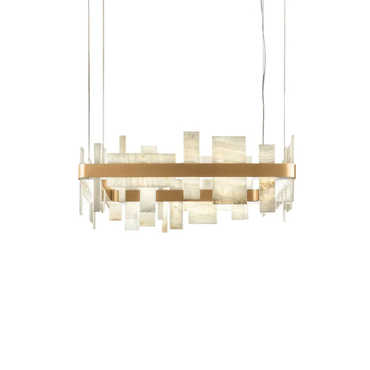Geometric Alabaster Chandelier