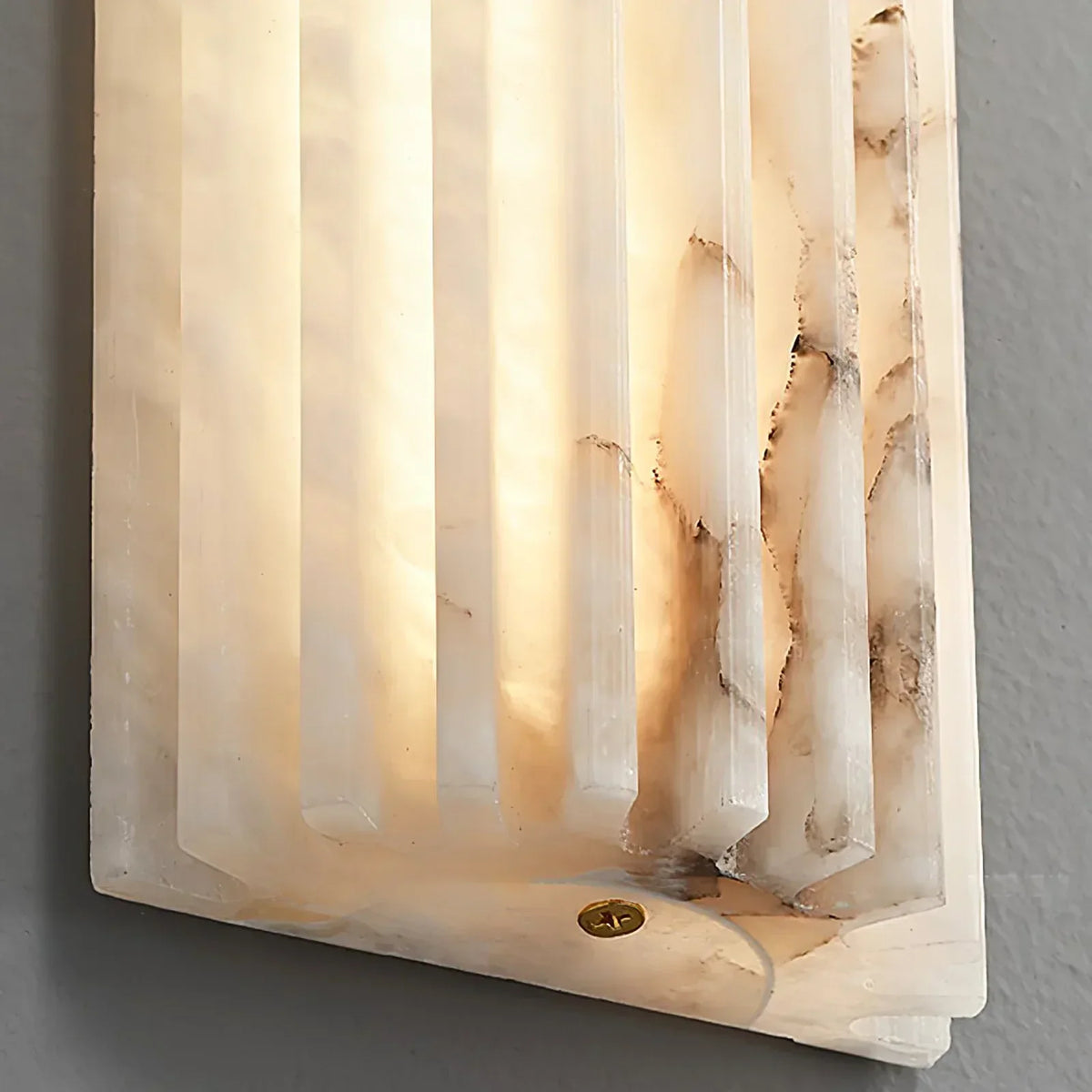 Alabaster Alvia Striped Wall Light – Alabaster detail 20