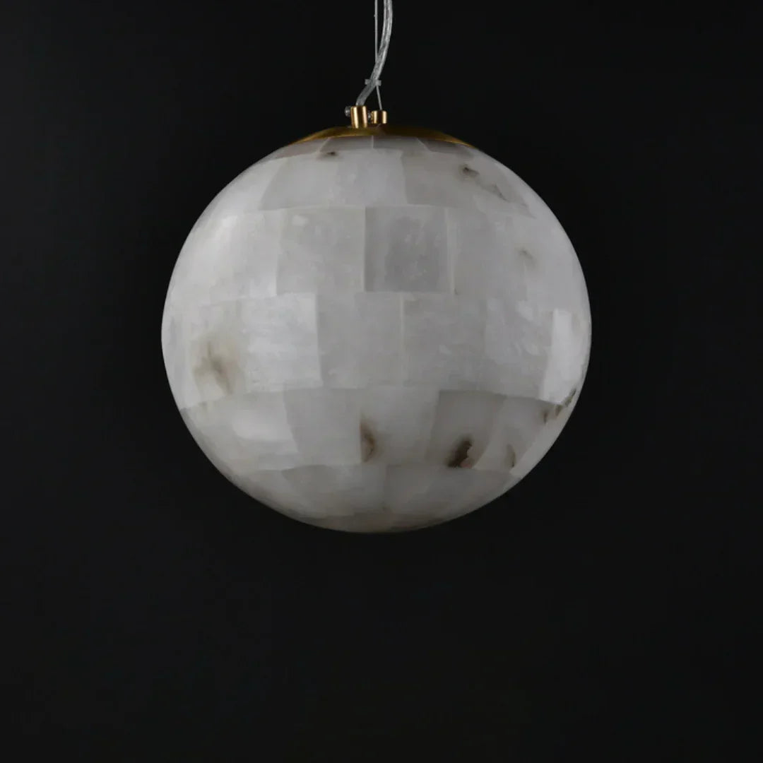 Alabaster Ball Pendant Light – Alabaster detail 13