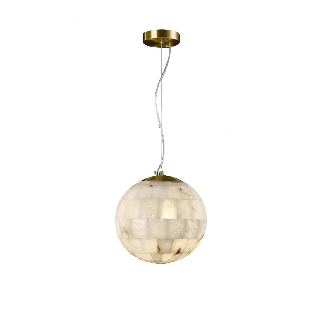 Alabaster Ball Pendant Light – Alabaster detail 21