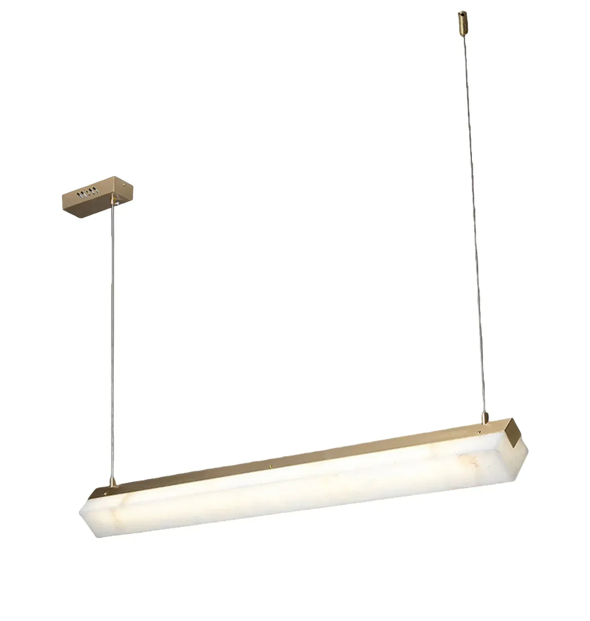 Alabaster Brick Linear Pendant Light – Alabaster detail 19