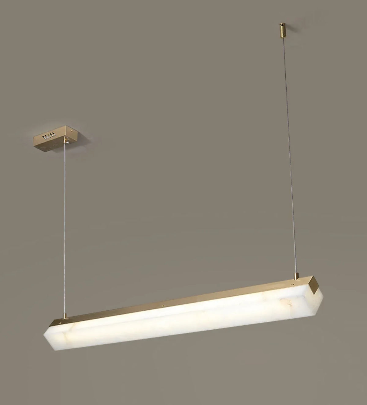 Alabaster Brick Linear Pendant Light – Alabaster detail 17