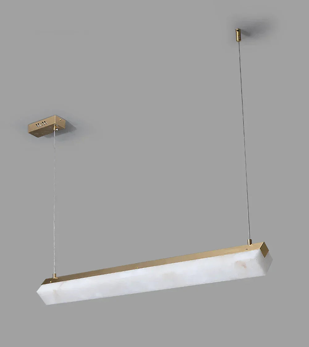 Alabaster Brick Linear Pendant Light – Alabaster detail 18