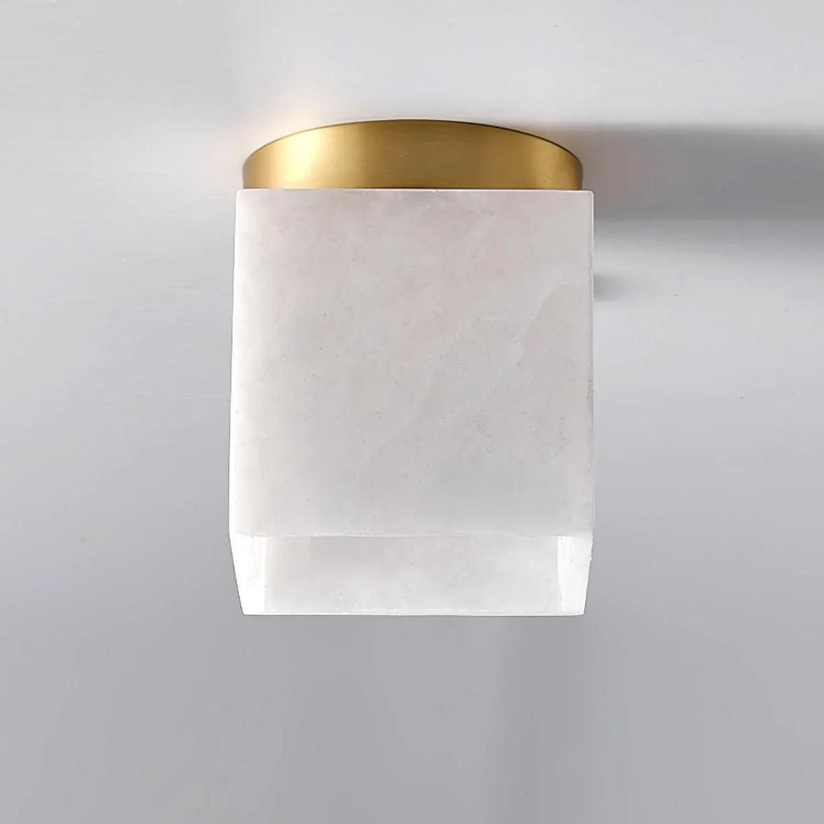 Alabaster Budnick Square Ceiling Light – Alabaster detail 19