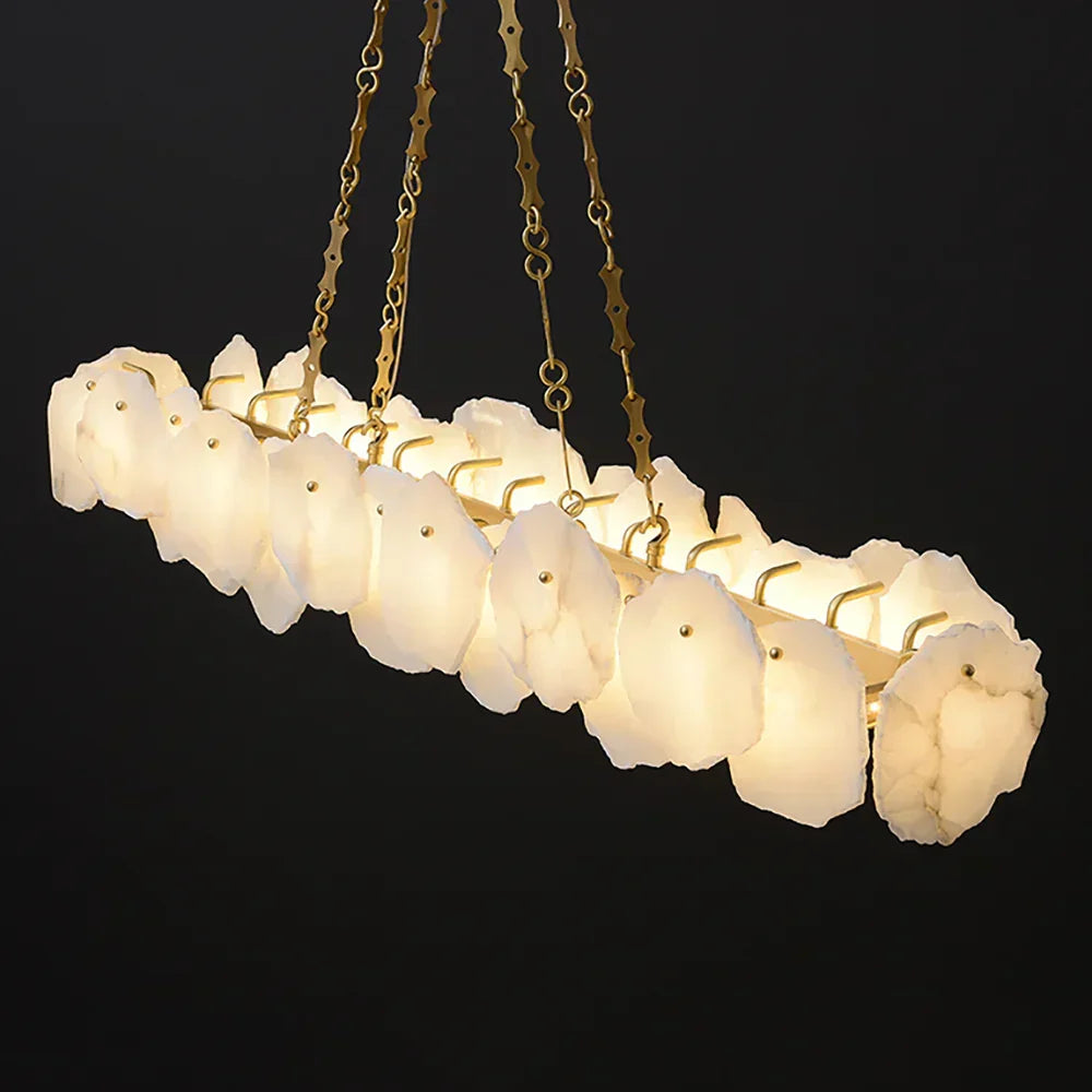 Alabaster Burton Round Chandelier – Alabaster detail 20