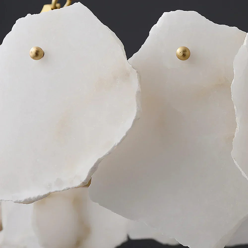 Alabaster Burton Round Chandelier – Alabaster detail 13