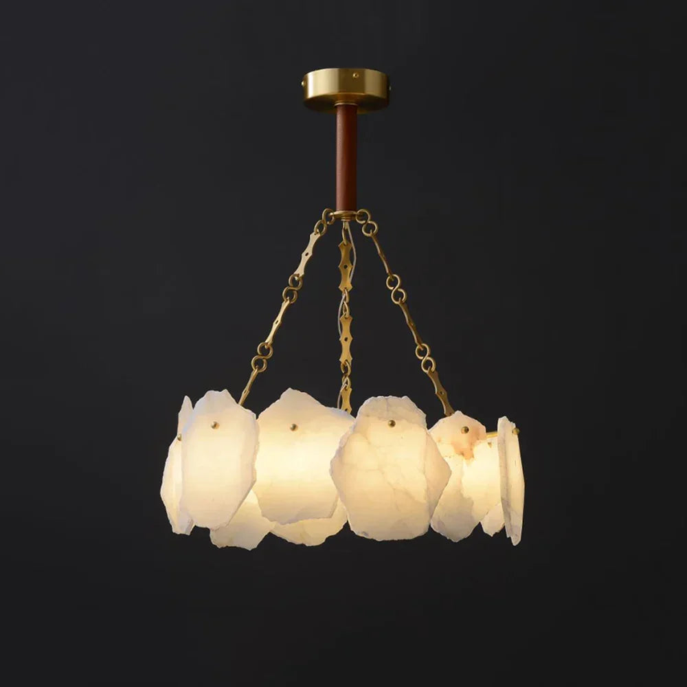 Alabaster Burton Round Chandelier – Alabaster detail 15