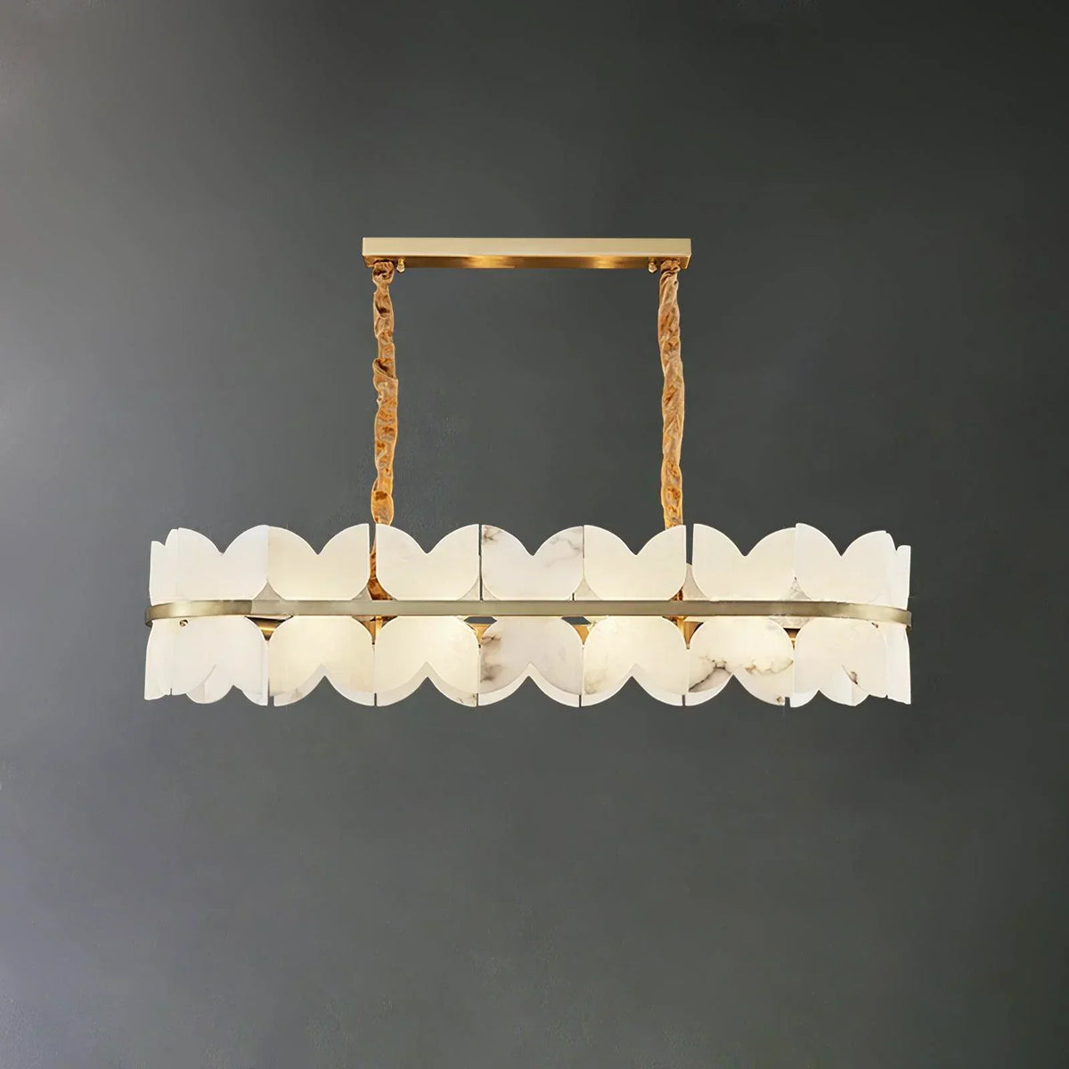 Alabaster Butterfly Round Chandelier – Alabaster detail 17