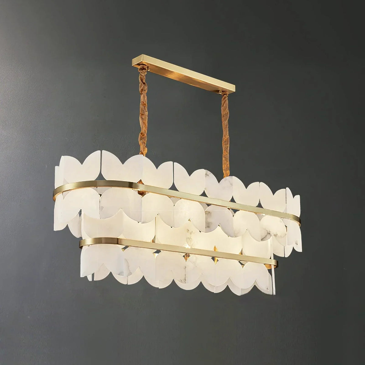 Alabaster Butterfly Round Chandelier – Alabaster detail 23