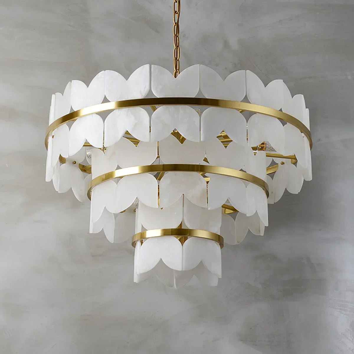 Alabaster Butterfly Round Chandelier – Alabaster detail 21