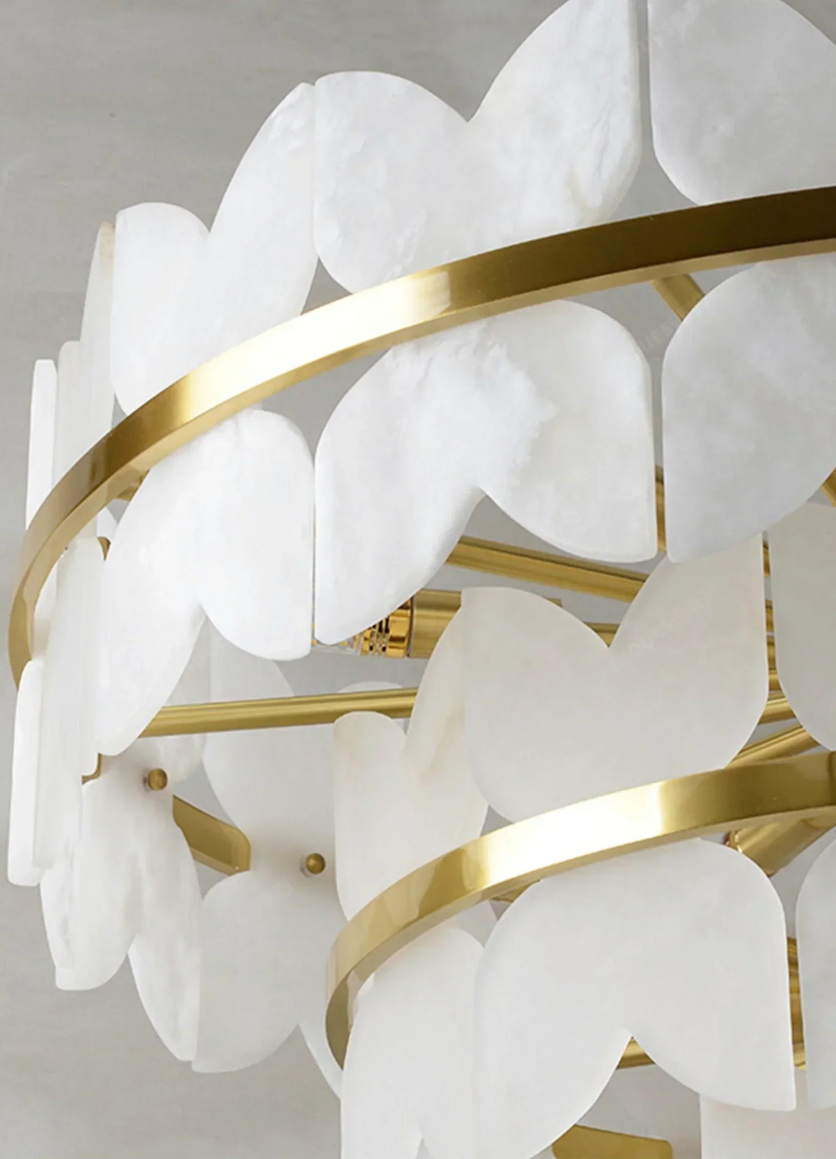 Alabaster Butterfly Round Chandelier – Alabaster detail 15