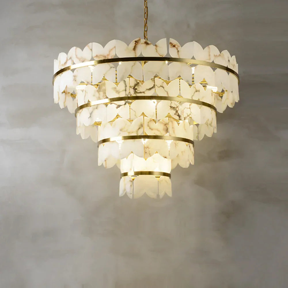Alabaster Butterfly Round Chandelier – Alabaster detail 22