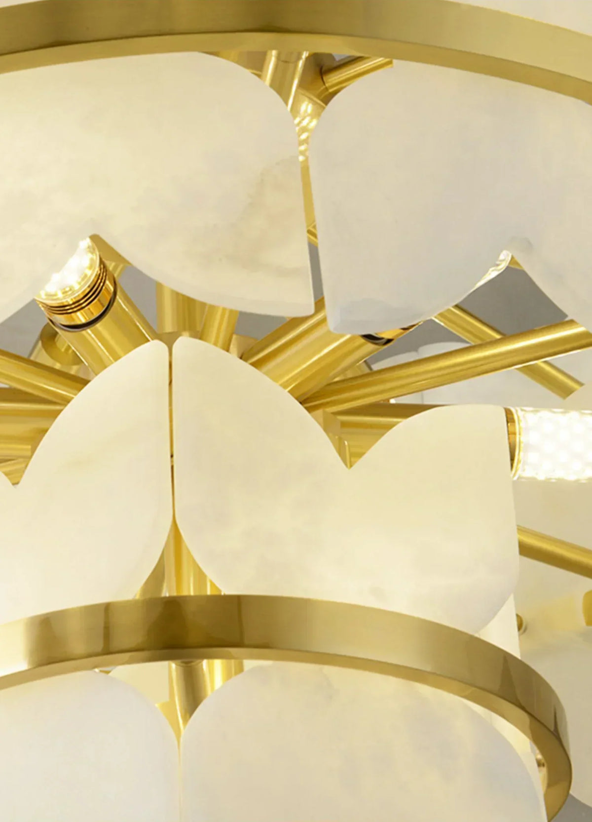 Alabaster Butterfly Round Chandelier – Alabaster detail 14